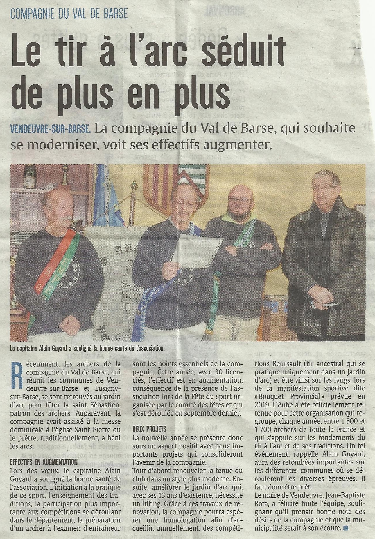 article de presses saint sébastien 2017