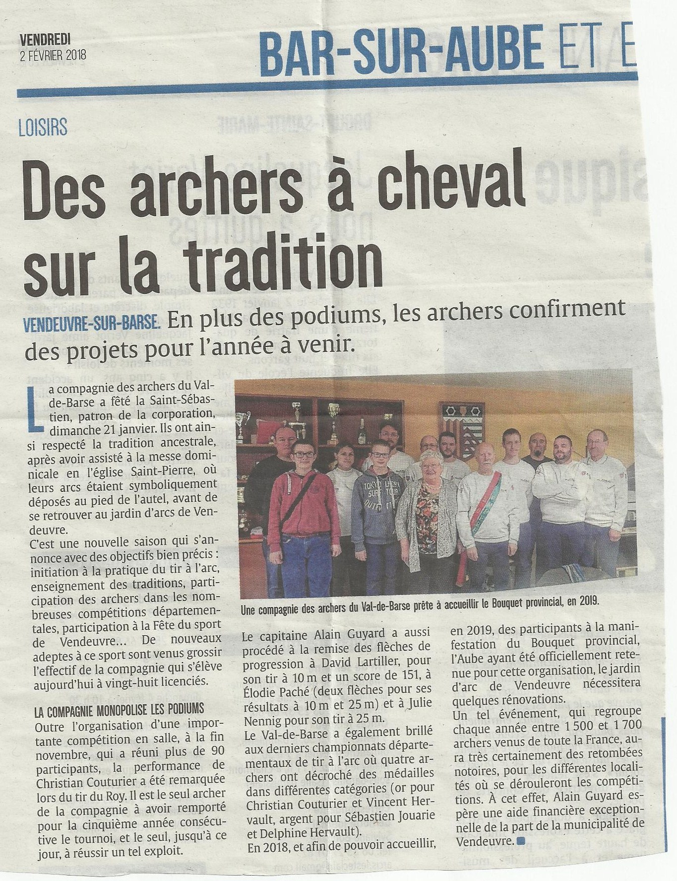 article de presse - st sébastien 2018